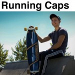 Ocean running cap skate board title